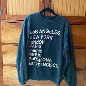 Anine Bing Crewneck City Sweatshirt